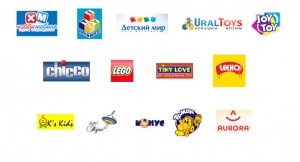 Существующие логотипы детских магазинов и игрушечных фабрик