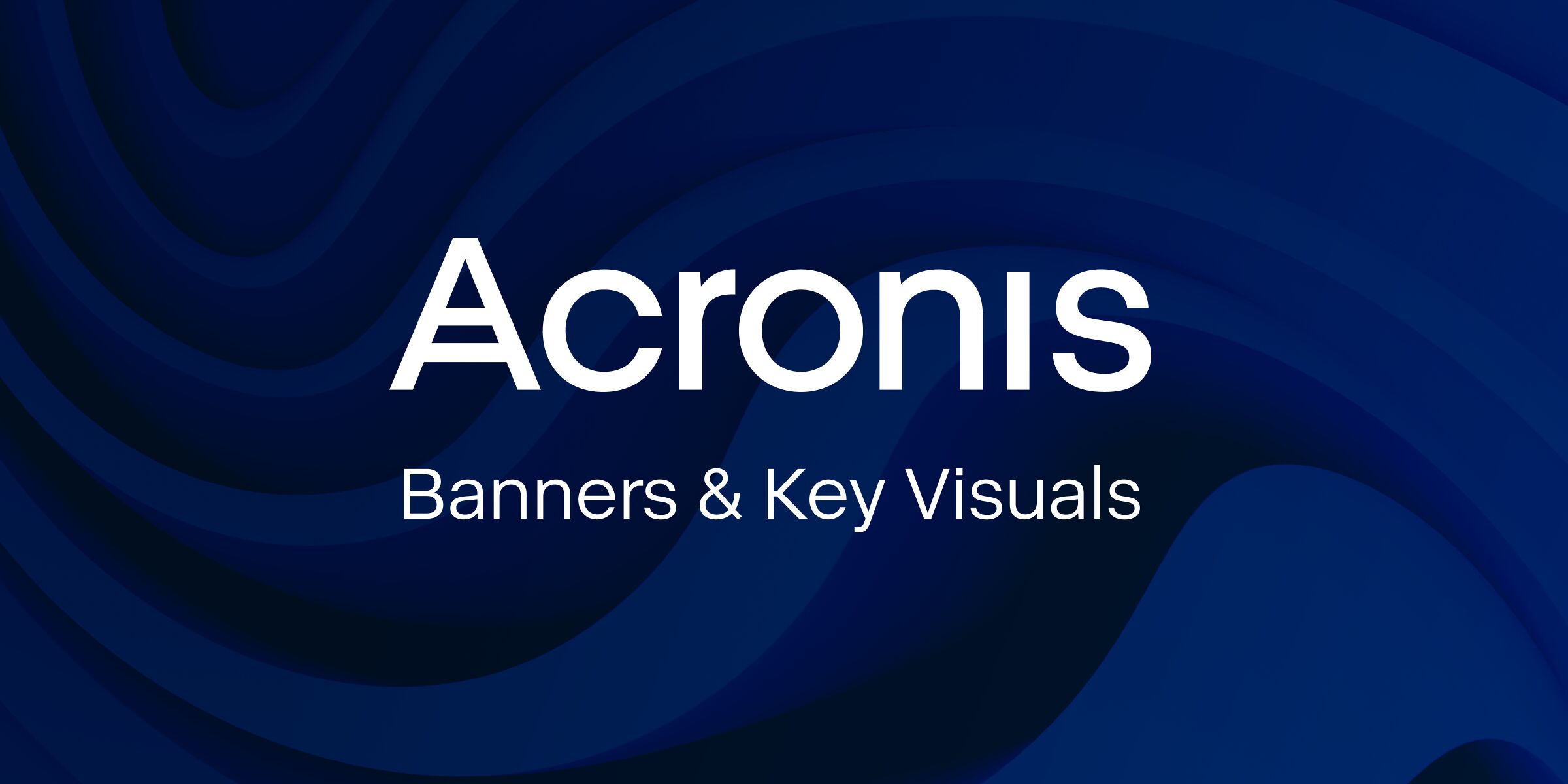 Acronis. Banners & Key Visuals
